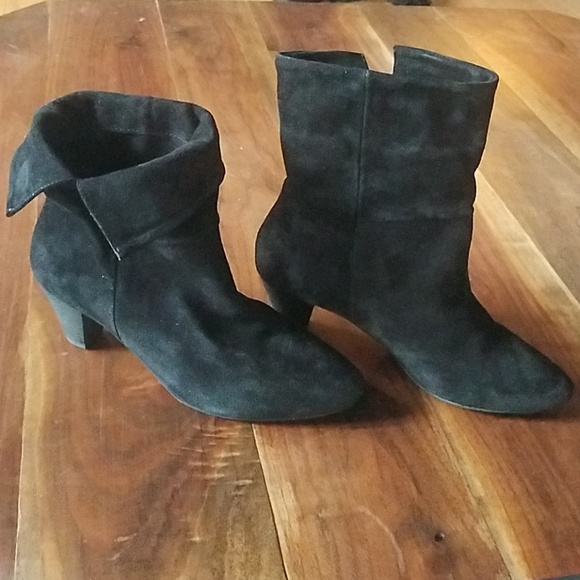 FREE PEOPLE adella heel boot black suede 37 2-ways to wear - Picture 2 of 7